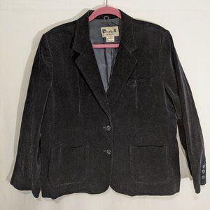 Lane Bryant Black Velvet Blazer size 40 -79
